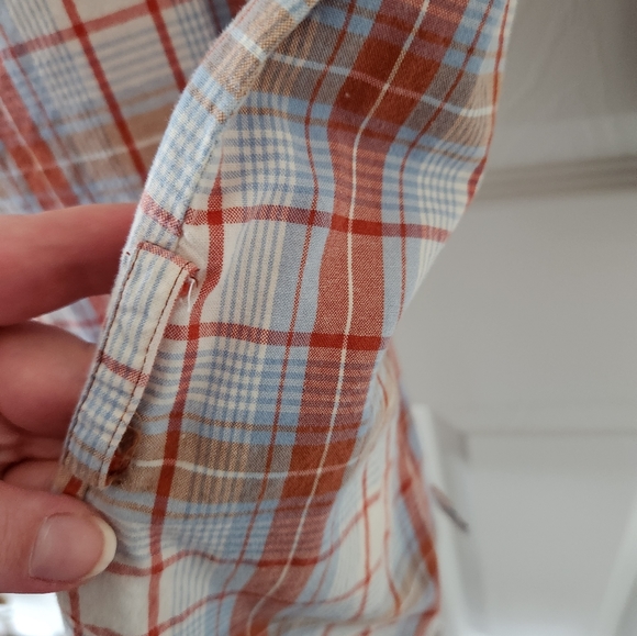 Plaid Button up Tunic sz XL Dolled Up by FANG - Picture 7 of 9